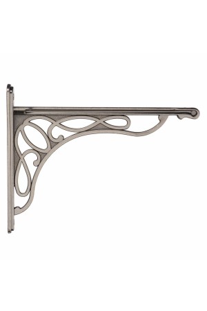 Кронштейн для полок большой, черненый старинный цинк