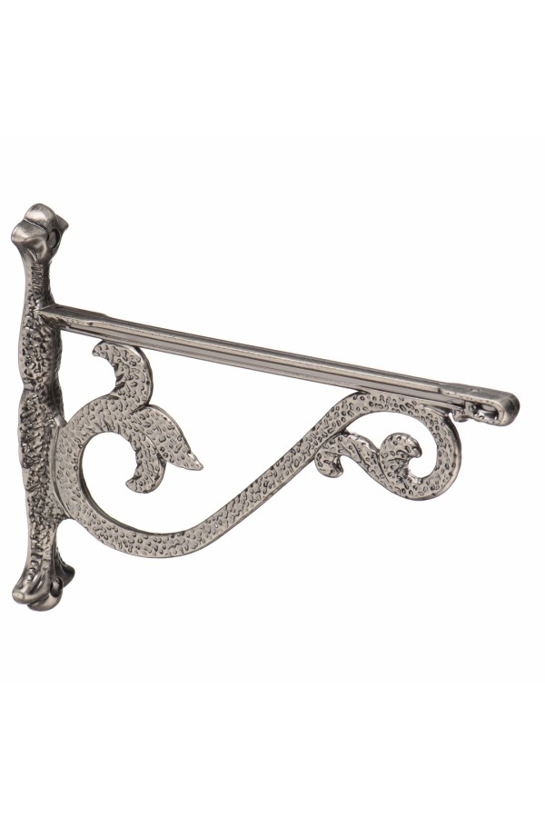 Кронштейн для полок большой, черненый старинный цинк