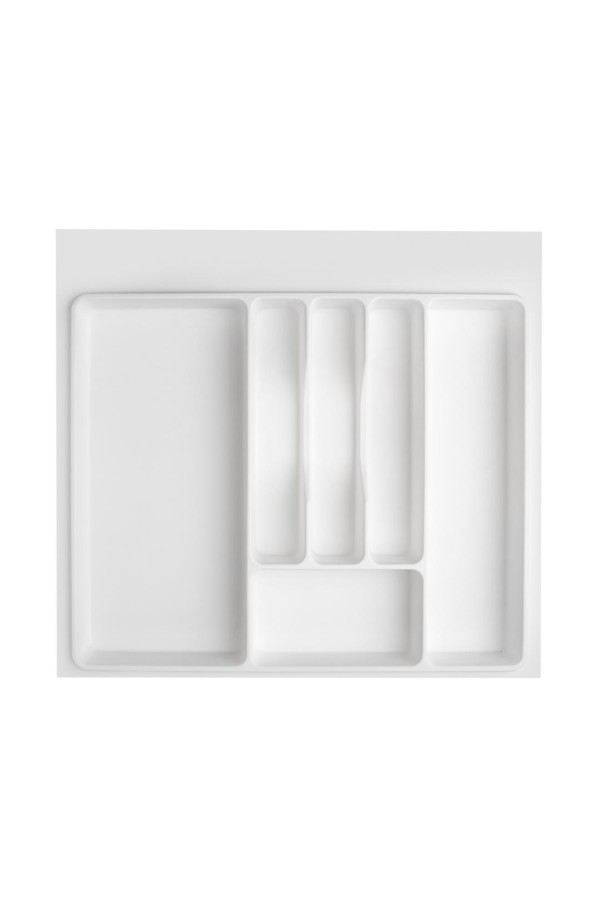 Лоток для столовых приборов 60 см, белый, пластик, индивидуальная упаковка