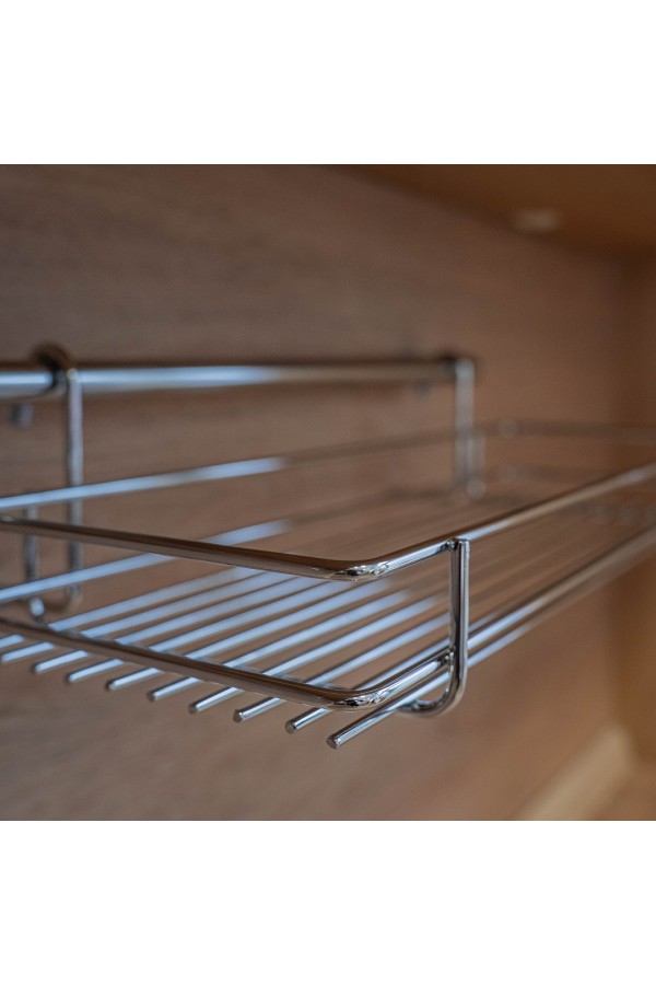 Полка широкая короткая, хром