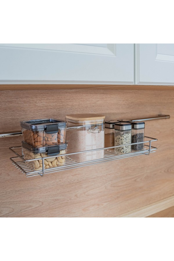 Полка широкая короткая, хром