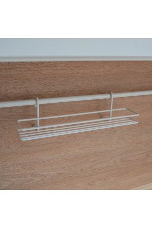 Полка для специй короткая, белый матовый