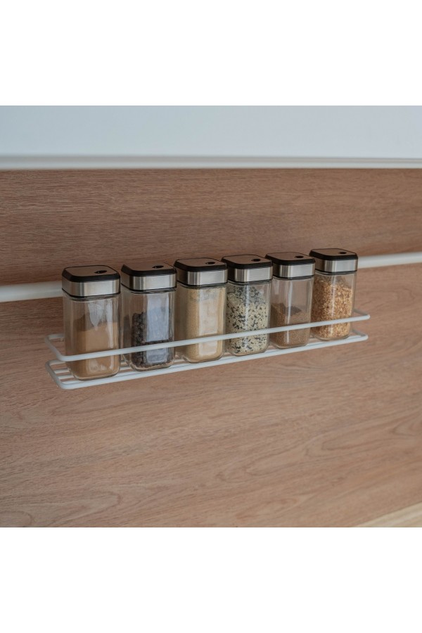 Полка для специй короткая, белый матовый