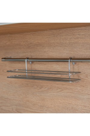 Полка для специй короткая, хром