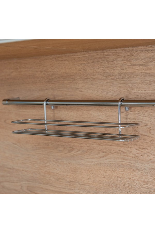 Полка для специй короткая, хром