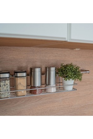 Полка для специй короткая, хром