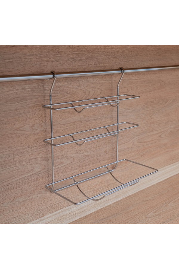 Полка для рулонов и бумажного полотенца, хром