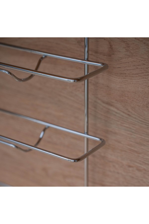 Полка для рулонов и бумажного полотенца, хром