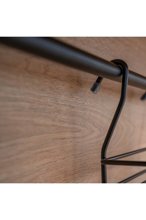 Полка двухъярусная малая, черный матовый