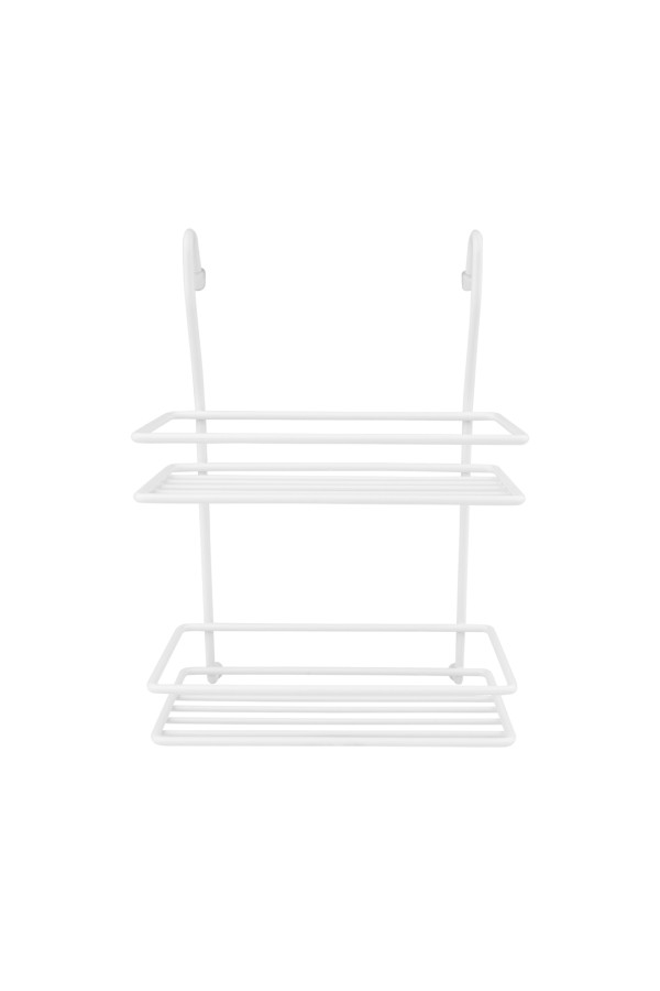Полка двухъярусная малая, белый матовый
