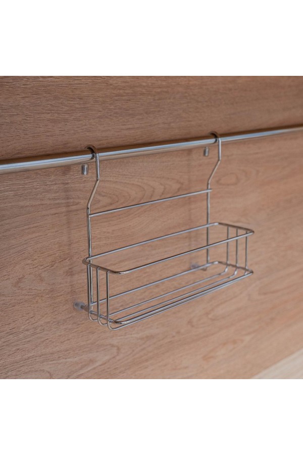 Полка одноярусная малая для банок, хром