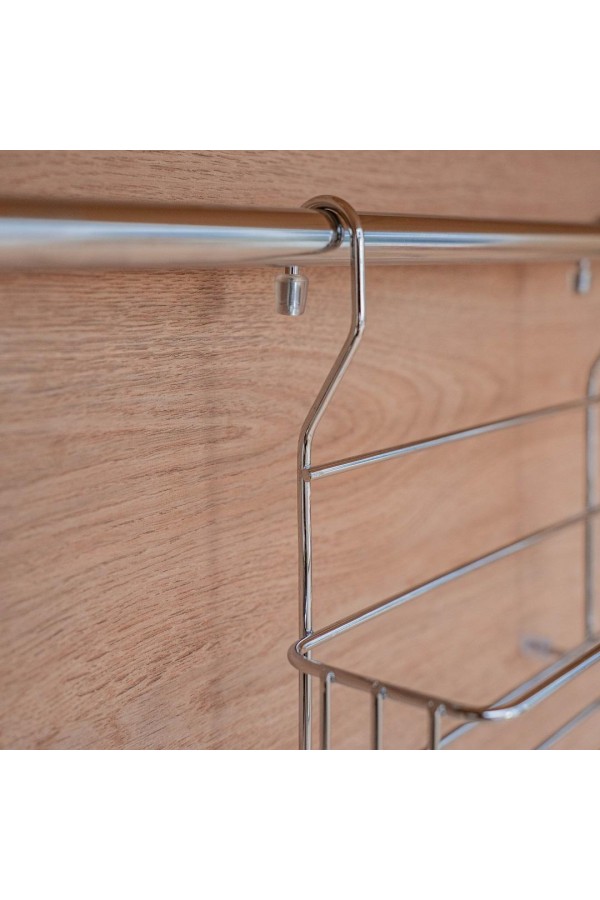 Полка одноярусная малая для банок, хром