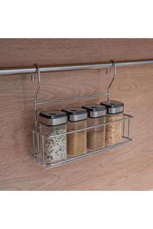 Полка одноярусная малая для банок, хром