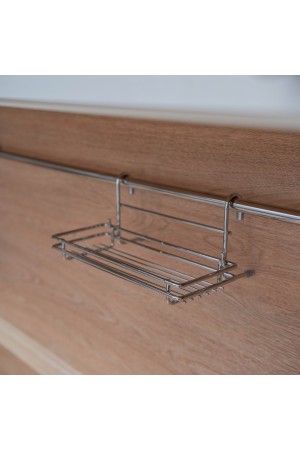 Полка одинарная разборная малая, хром