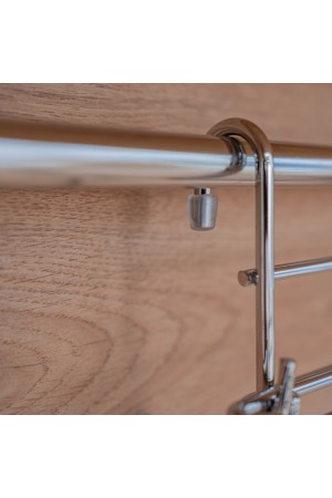 Полка одинарная разборная малая, хром