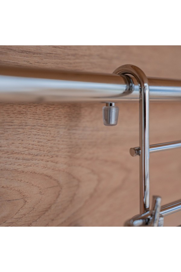 Полка одинарная разборная малая, хром