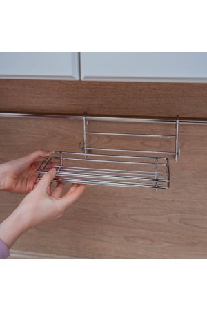 Полка одинарная разборная малая, хром