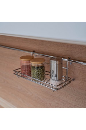 Полка одинарная разборная малая, хром