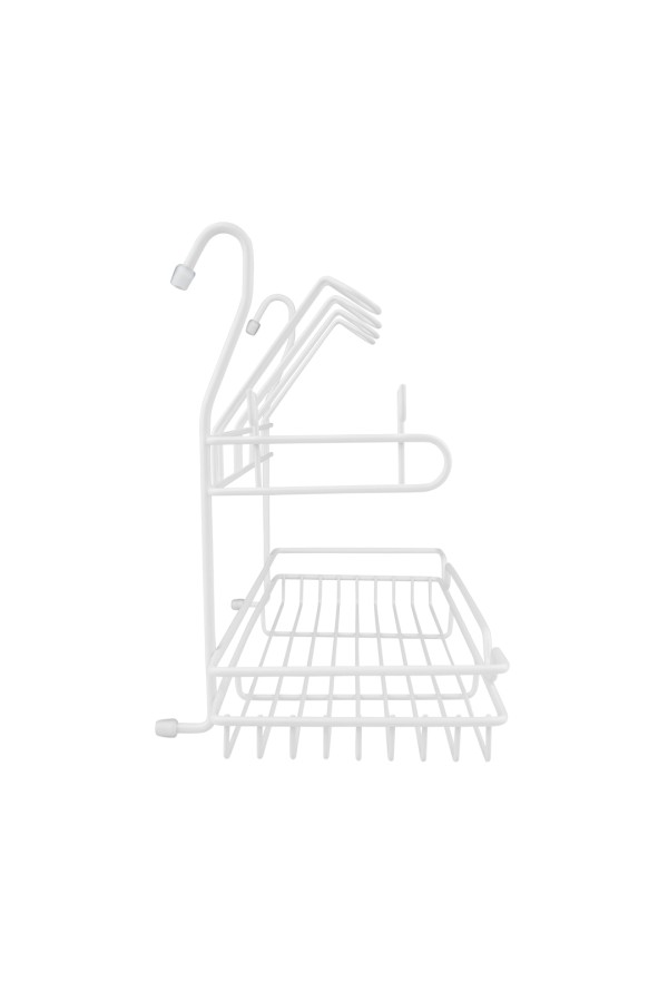 Полка комбинированная, белый матовый