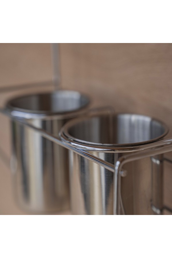 Стакан для столовых приборов (2 шт.), хром