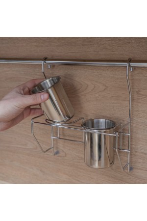 Стакан для столовых приборов (2 шт.), хром