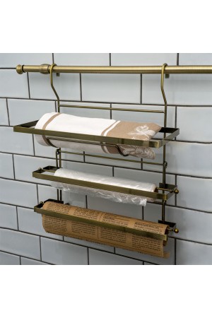 Держатель для полотенца, фольги и пленки, античная бронза