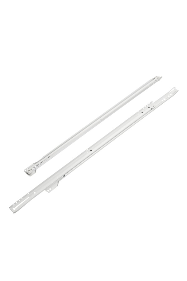 Комплект роликовых направляющих 550 мм (толщина 0.8 мм), белый