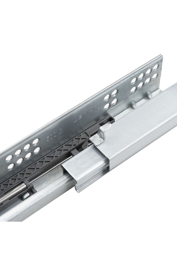 Направляющая скрытого монтажа (полное выдвижение, с регулировочной планкой), 350 мм