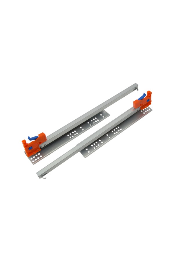 Направляющая скрытого монтажа (частичное выдвижение, с регулировочной планкой), 350 мм