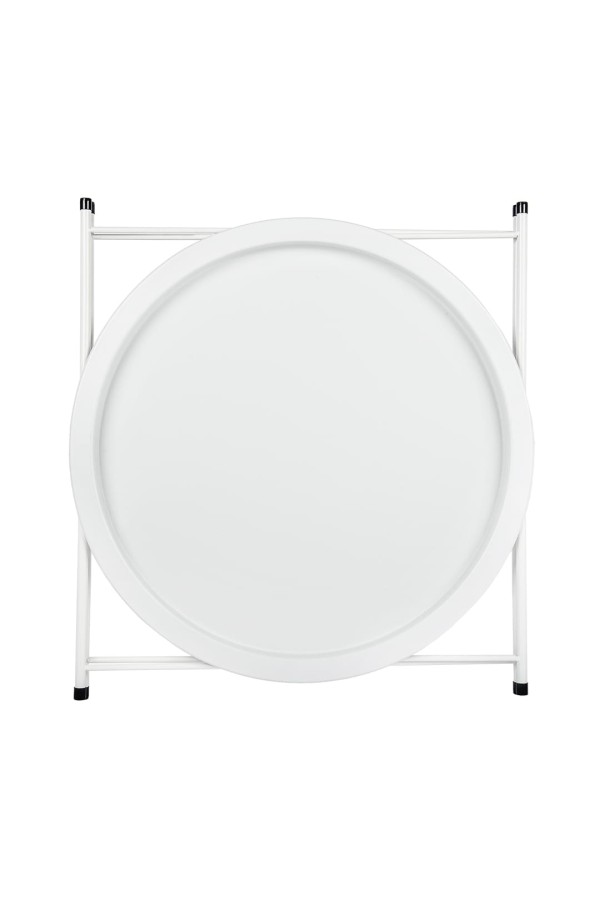 Столик складной металлический, Д470 Ш470 В505, белый