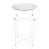 Столик складной металлический, Д470 Ш470 В505, белый