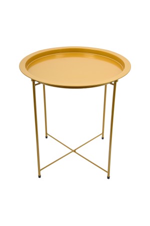 Столик складной металлический, Д470 Ш470 В505, золотой