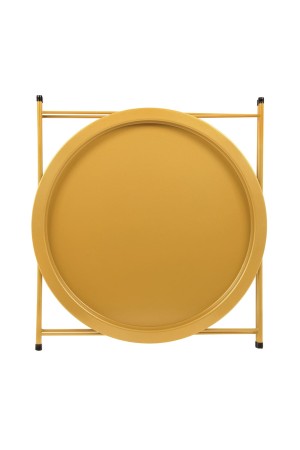 Столик складной металлический, Д470 Ш470 В505, золотой