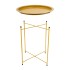 Столик складной металлический, Д470 Ш470 В505, золотой