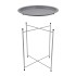 Столик складной металлический, Д470 Ш470 В505, серебряный