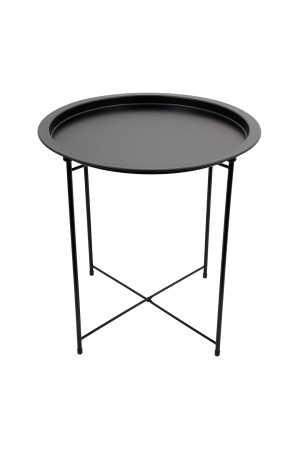 Столик складной металлический, Д470 Ш470 В505, черный