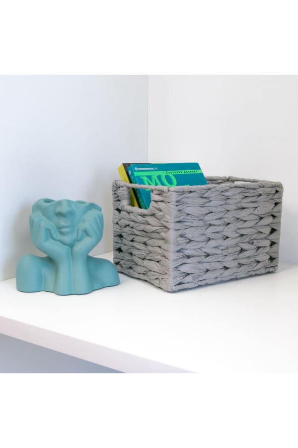 Корзина стеллажная "Колос", Д250 Ш190 В170, серый