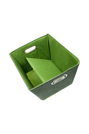 Короб для хранения складной, Д310 Ш310 В310, зеленый