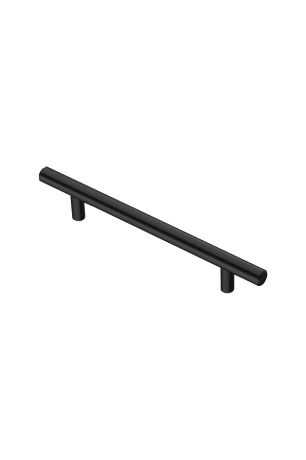 Ручка-рейлинг Ø10 мм, 128 мм, матовый черный