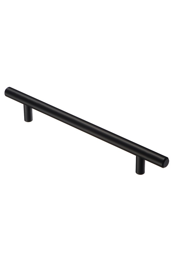 Ручка-рейлинг Ø12 мм, 128 мм, матовый черный