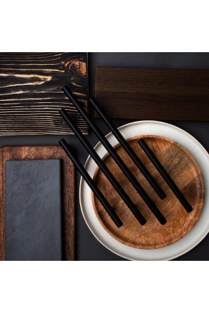 Ручка-рейлинг Ø12 мм, 128 мм, матовый черный