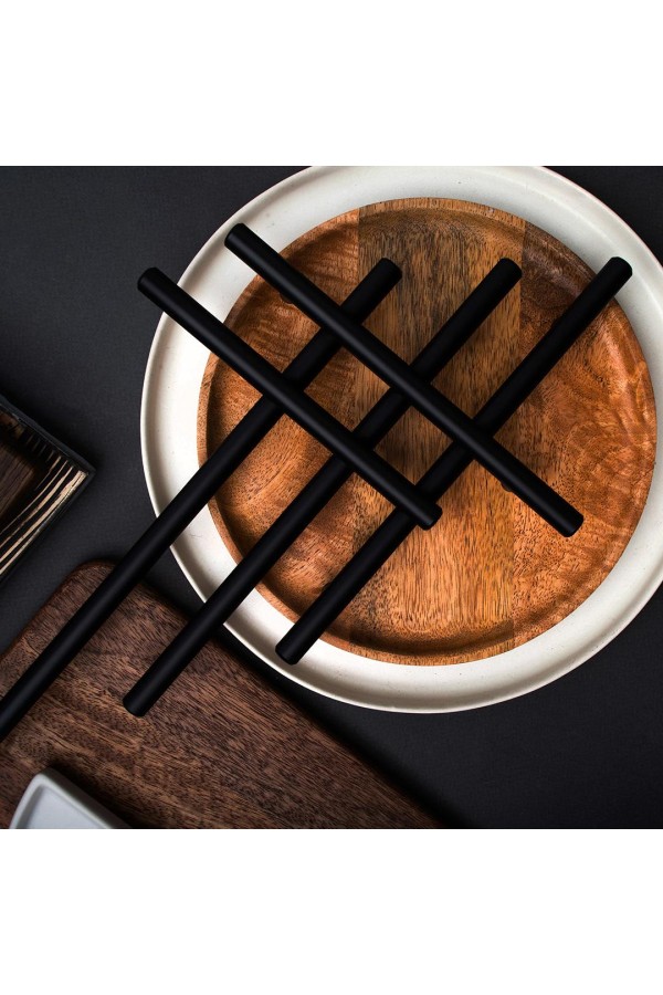 Ручка-рейлинг Ø12 мм, 224 мм, матовый черный