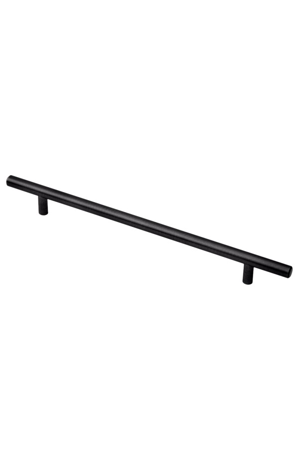 Ручка-рейлинг Ø12 мм, 256 мм, матовый черный