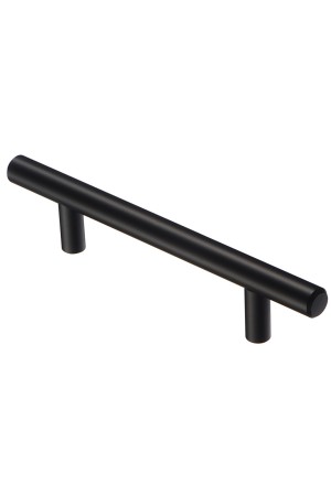 Ручка-рейлинг Ø12 мм, 96 мм, матовый черный