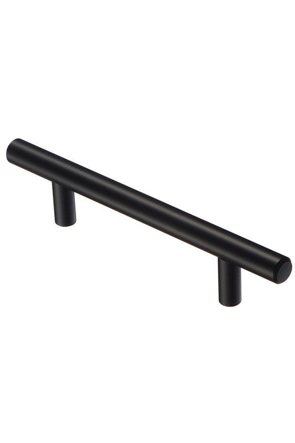 Ручка-рейлинг Ø12 мм, 96 мм, матовый черный