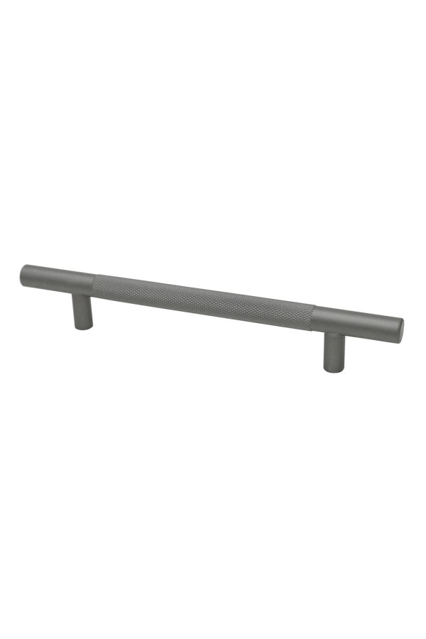 Ручка-рейлинг Ø12 мм, Knurling 128 мм, графит R-3080-128-GF