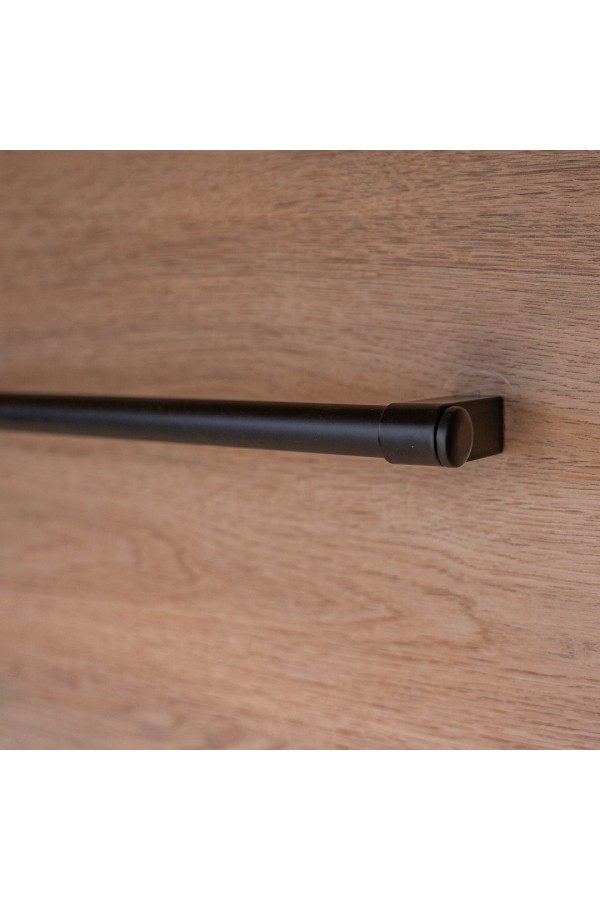 Держатель рейлинга модерн, черный матовый