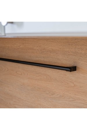 Держатель рейлинга модерн, черный матовый