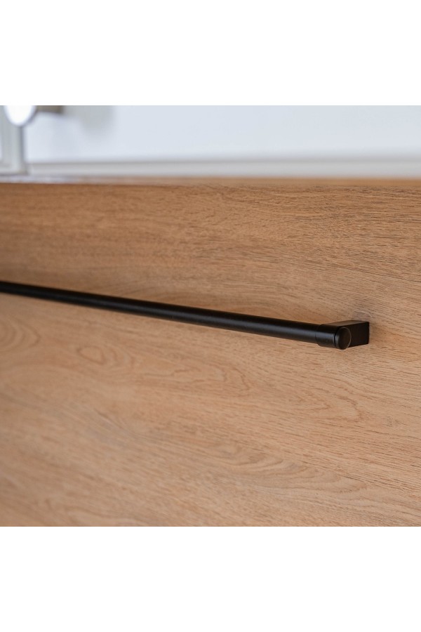 Держатель рейлинга модерн, черный матовый