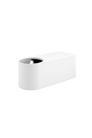 Держатель рейлинга модерн, белый матовый